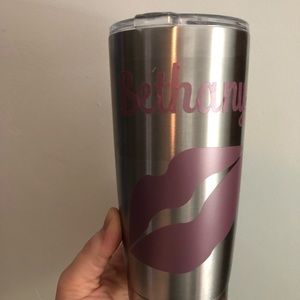 Stainless Travel Mug with “Bethany” &💋 Never used